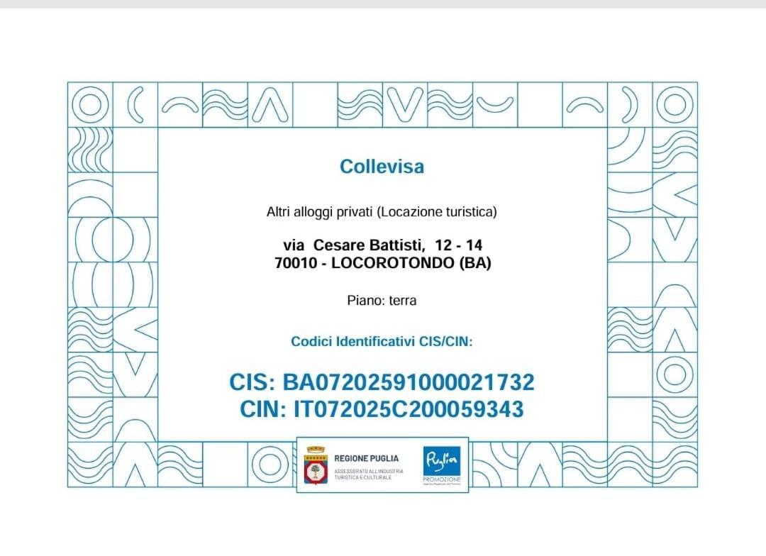 Apartamento Residenza COLLEVISA Locorotondo Exterior foto